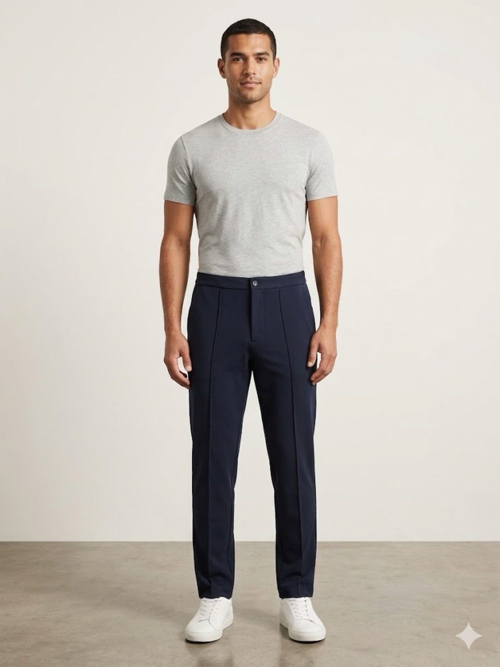 Bugatchi  Navy Blue Soft Touch Performance Men’s Pants  Size L/ 34